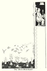 Mikro Kuş Korkutucu (lito) by William Heath Robinson