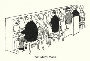 Çoklu Piyano (lito) by William Heath Robinson