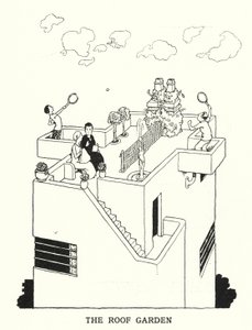 Çatı Bahçesi (lito) by William Heath Robinson