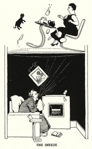 Hapşırma (lito) by William Heath Robinson