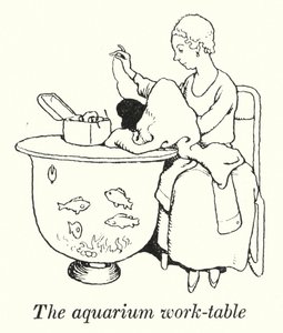 Akvaryum çalışma masası (lito) by William Heath Robinson