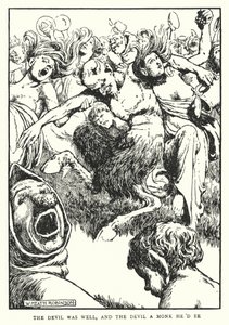 Şeytan iyiydi ve şeytan bir keşiş olurdu (lito) by William Heath Robinson
