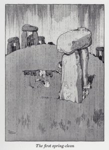 İlk bahar temizliği (lito) by William Heath Robinson