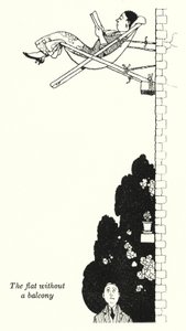 Balkonsuz daire (litho) by William Heath Robinson