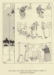 The kind of thing we must expect when it begins to freeze  by William Heath Robinson