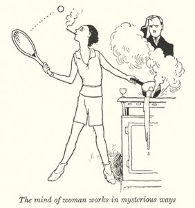 Kadın zihni gizemli şekillerde çalışır (lito) by William Heath Robinson
