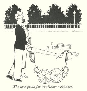 Zahmetli çocuklar için yeni bebek arabası (lito) by William Heath Robinson