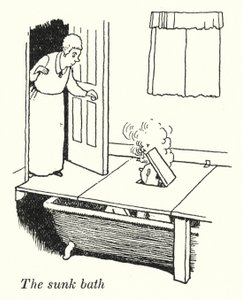 Batık banyo (lito) by William Heath Robinson