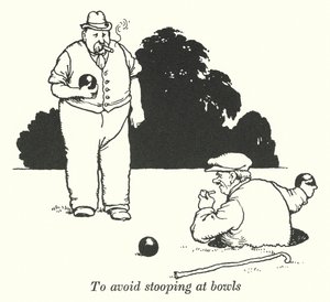 Kaselerde eğilmekten kaçınmak için (lito) by William Heath Robinson
