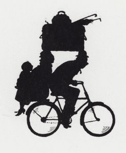 Ailece bisikletle gezmek (taş) by William Heath Robinson