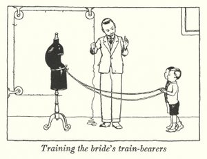 Gelinin tren taşıyıcılarını eğitmek (lito) by William Heath Robinson