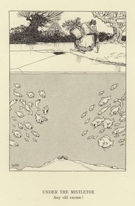 Ökse otunun altında, herhangi bir eski bahane by William Heath Robinson