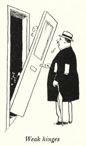 Zayıf menteşeler (lito) by William Heath Robinson