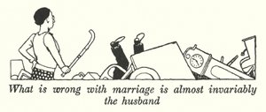 Evliliğin nesi yanlış hemen hemen her zaman kocadır (lito) by William Heath Robinson