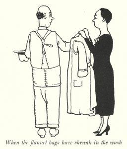 Flanel torbalar yıkamada küçüldüğünde (lito) by William Heath Robinson