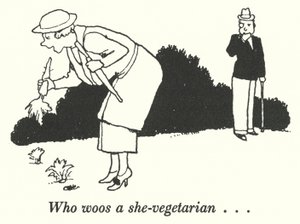 Kim bir vejeteryanla (lito) kur yapar? by William Heath Robinson