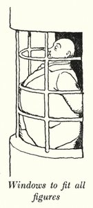 Tüm rakamlara uyacak pencereler (litho) by William Heath Robinson