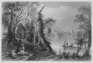 Innisfallen, Killarney Gölü (gravür)