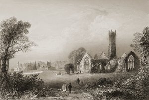 Augustinian Manastırı, Adare, County Limerick, İrlanda, George Virtue, 1860