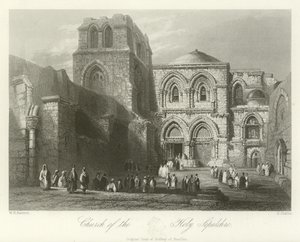 Kutsal Kabir Kilisesi, Kudüs by William Henry Bartlett