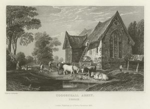 Coggeshall Manastırı, Essex by William Henry Bartlett