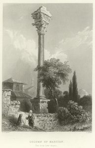 Column of Marcian, Constantinople  by William Henry Bartlett