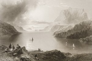Eagle Mountain, Killeries, Connemara, Galway İlçesi, George Virtue, 1860