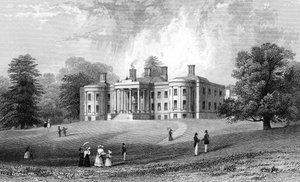 Felix Hall, Essex, Henry Adlard tarafından kazınmış, 1833 by William Henry Bartlett