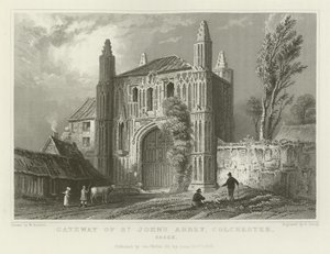 Aziz John Manastırı Ağ Geçidi, Colchester, Essex by William Henry Bartlett