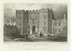 Aziz Osyth Manastırı, Essex Geçidi by William Henry Bartlett