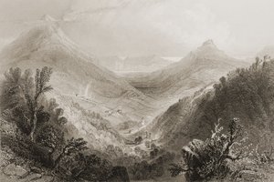 Downs Glen, County Wicklow, İrlanda, George Virtue, 1860