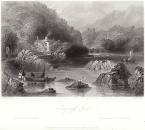 ಟರ್ಕ್ ಕೌಂಟಿ ಕಾರ್ಕ್‌ನಲ್ಲಿರುವ ಗ್ಲೆನ್‌ಗರಿಫ್ ಇನ್ by William Henry Bartlett