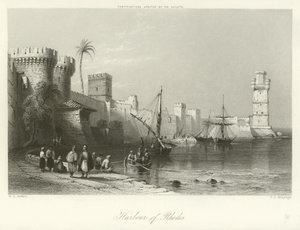 Rodos Limanı by William Henry Bartlett