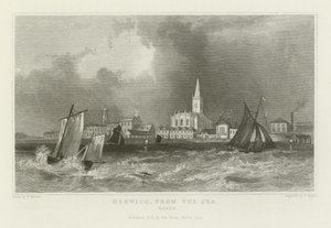 Harwich, Denizden, Essex by William Henry Bartlett