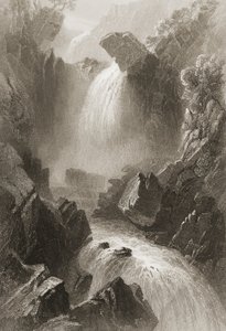 Şeytan Glen Başkanı, County Wicklow, İrlanda, George Virtue, 1860