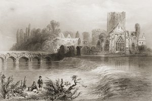 Holycross Manastırı, County Tipperary, İrlanda, George Virtue, 1860