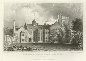 Horeham Hall, yakın Thaxted, Essex by William Henry Bartlett
