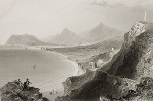 Killiney Bay, County Dublin, İrlanda, George Virtue, 1860