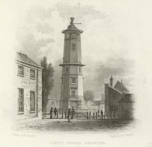Işık Evi, Harwich by William Henry Bartlett