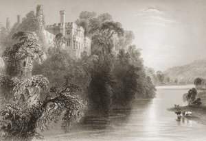 Lismore Kalesi, Lismore, County Waterford, İrlanda, George Virtue, 1860