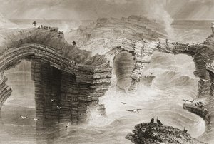 Kilkee, County Clare, İrlanda yakınlarındaki Doğal Köprüler, 