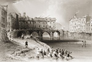 Eski Baal Köprüsü, Limerick, İrlanda, George Virtue, 1860