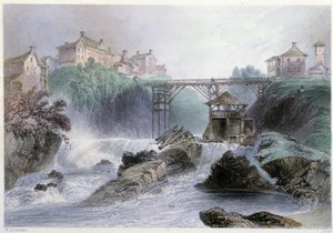 Pont à Sherbrooke - William Henry Bartlett, ed. George Erdem by William Henry Bartlett