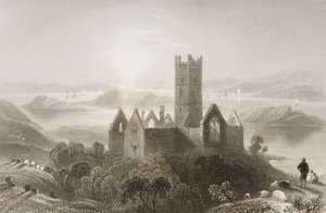 Roserk Manastırı, County Mayo, İrlanda, George Virtue, 1860