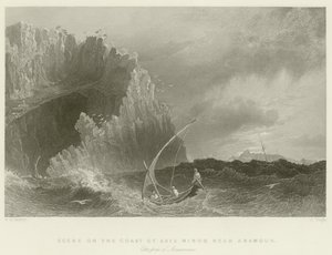 Küçük Asya sahilinde sahne by William Henry Bartlett