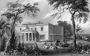 Stisted Hall, Braintree yakınlarında, Essex, John Carr Armytage tarafından oyulmuş, 1832 by William Henry Bartlett