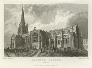 Thaxted Kilisesi, Essex by William Henry Bartlett