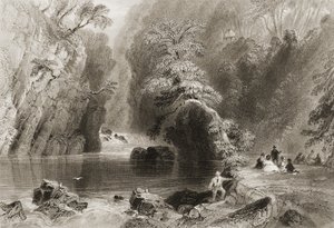 Dargle Nehri, County Wicklow, George Virtue, 1860