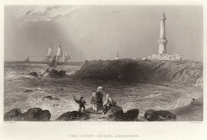 Işık Evi, Aberdeen by William Henry Bartlett