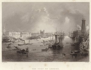 Londra Limanı by William Henry Bartlett